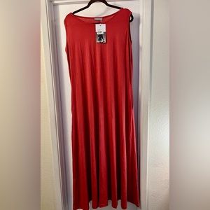 NWT Milan Kiss Sleeveless Maxi Dress in Red size XL